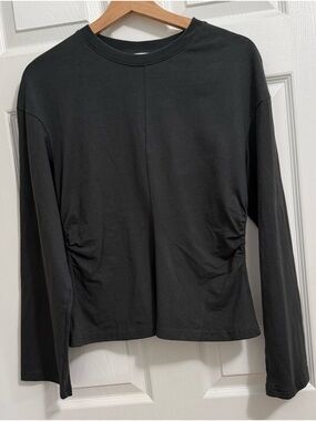 H & M Charcoal Knot Top with wide sleeves